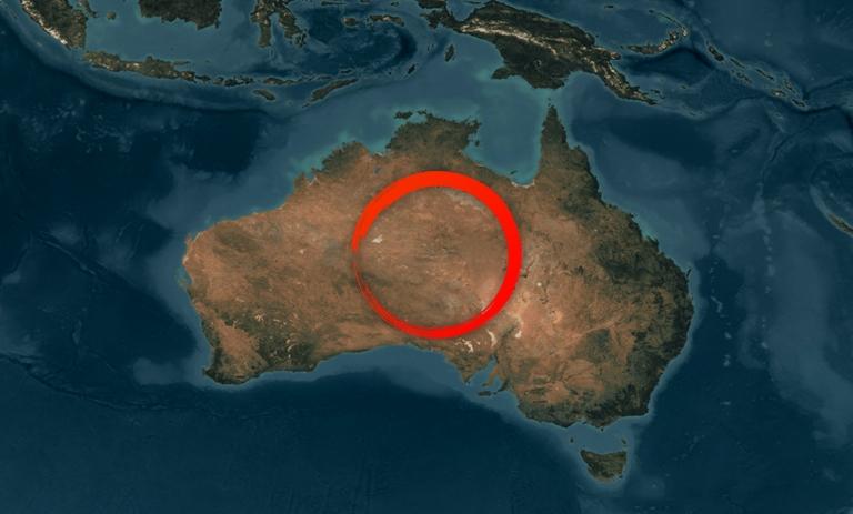 Why almost no one lives in the central part of Australia